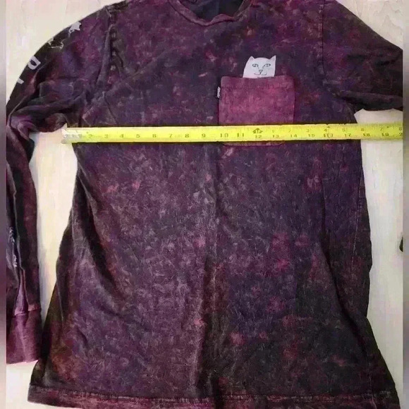 Ripndip cat hidden message pocket long sleeve tee size small - Picture 6 of 8